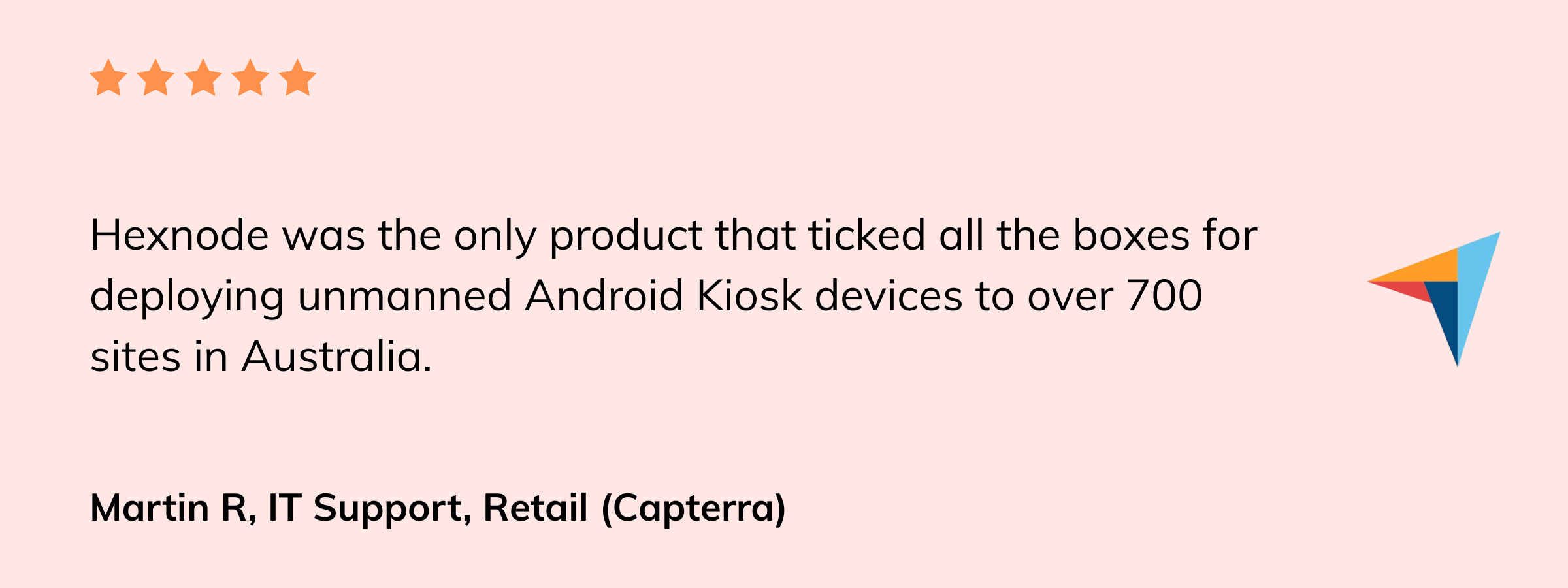 Hexnode user review capterra