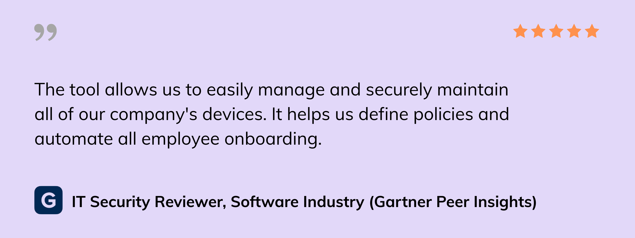 Hexnode user review gartner