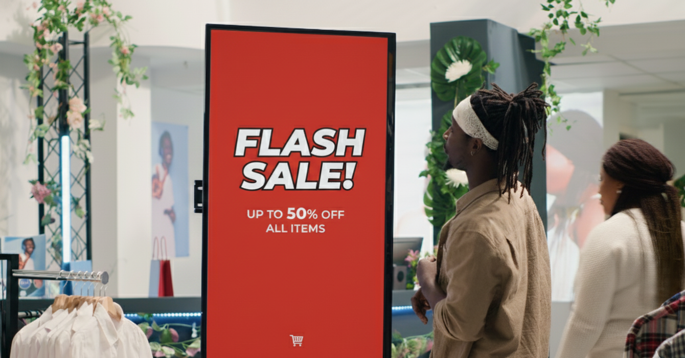 Apple TV used for retail sale display