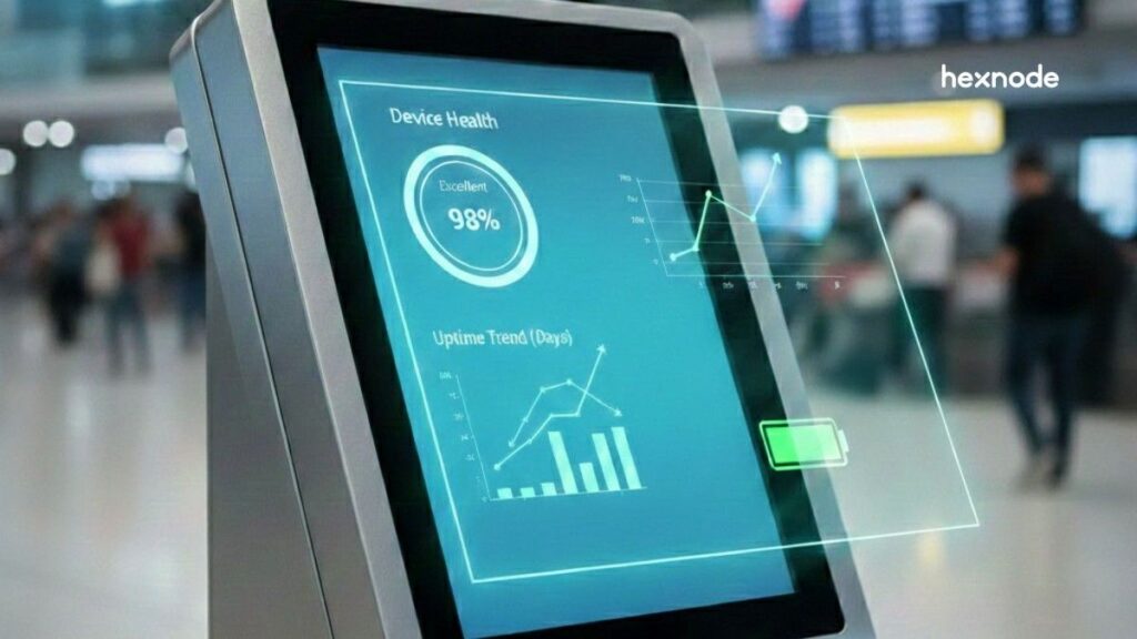 Kiosk Analytics Tracking Usage Performance with Hexnode