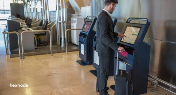 Kiosk Management in Airports Digital Signage Self-Service Compliance with Hexnode
