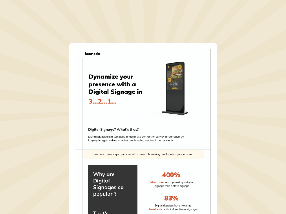 Dynamize your presence with a Digital Signage