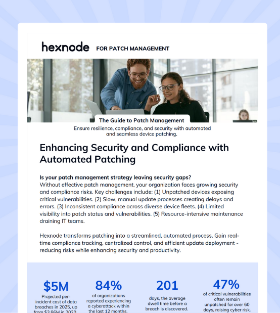 Hexnode UEM for Patch Management