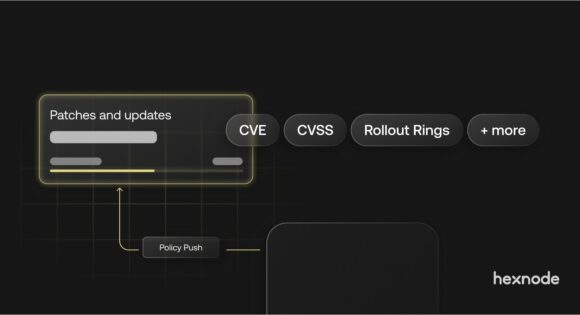 Image showing important terms related to patch management and their connection.