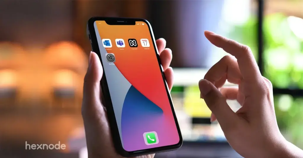 Image of a phone screen showing multi app kiosk mode.