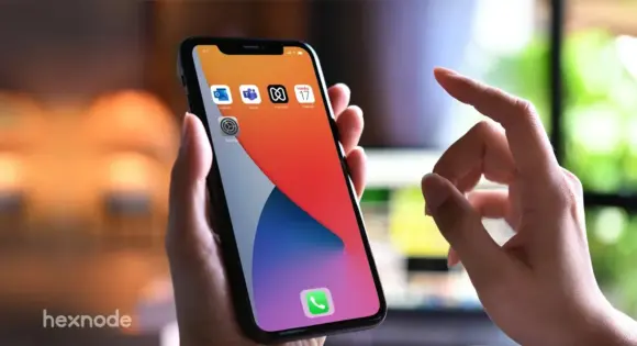 Image of a phone screen showing multi app kiosk mode.