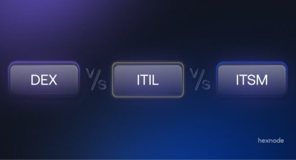DEX vs ITIL vs ITSM