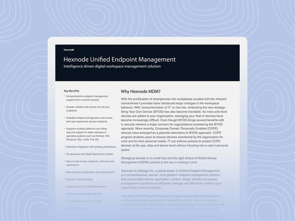 hexnode-unified-endpoint-management