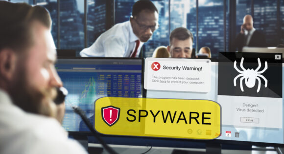 Spyware Computer Hacker Virus Malware Concept