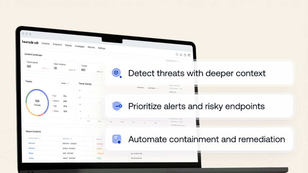 Hexnode XDR- Threat Intelligence and Automated Remediation