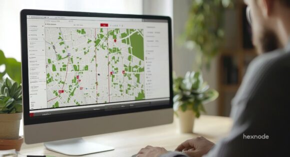 hexnode geofencing reports