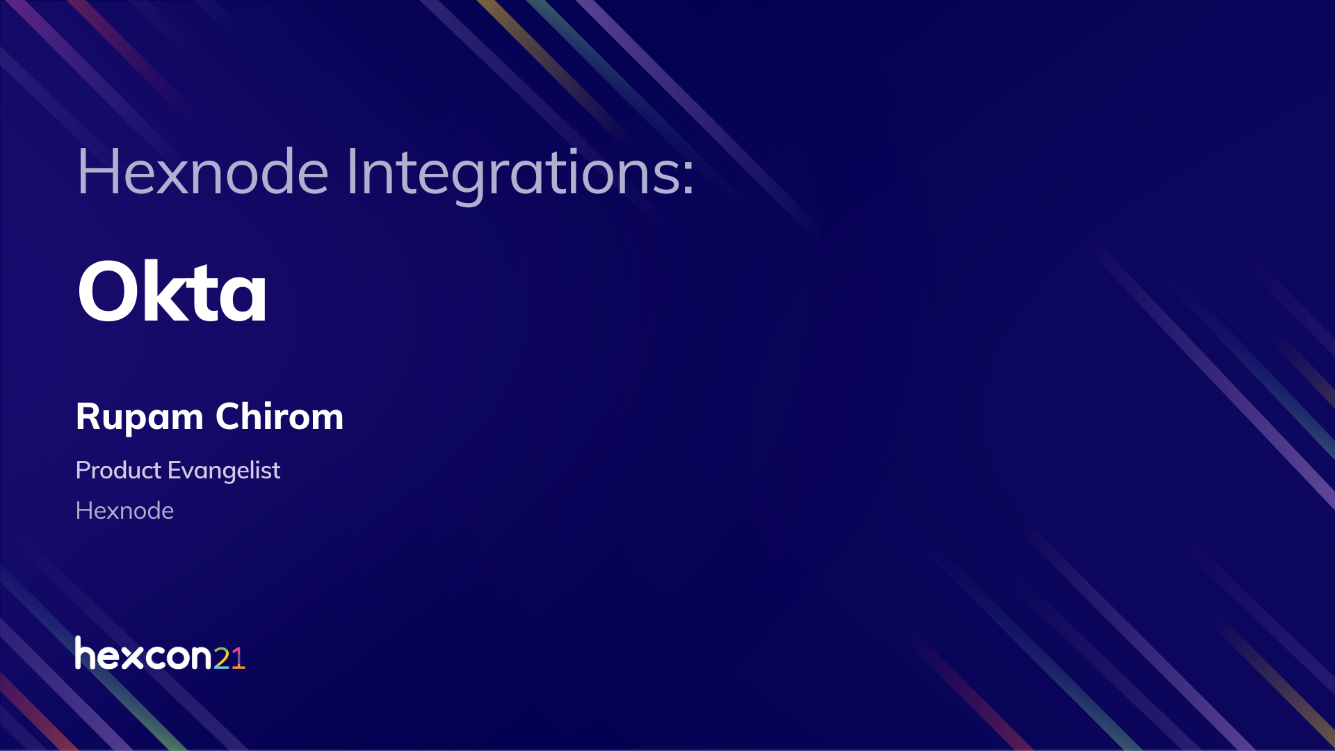 Hexnode Integrations: Okta - Hexcon21