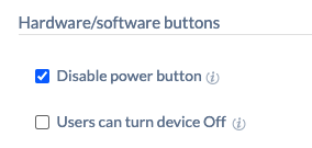 Disabling power button