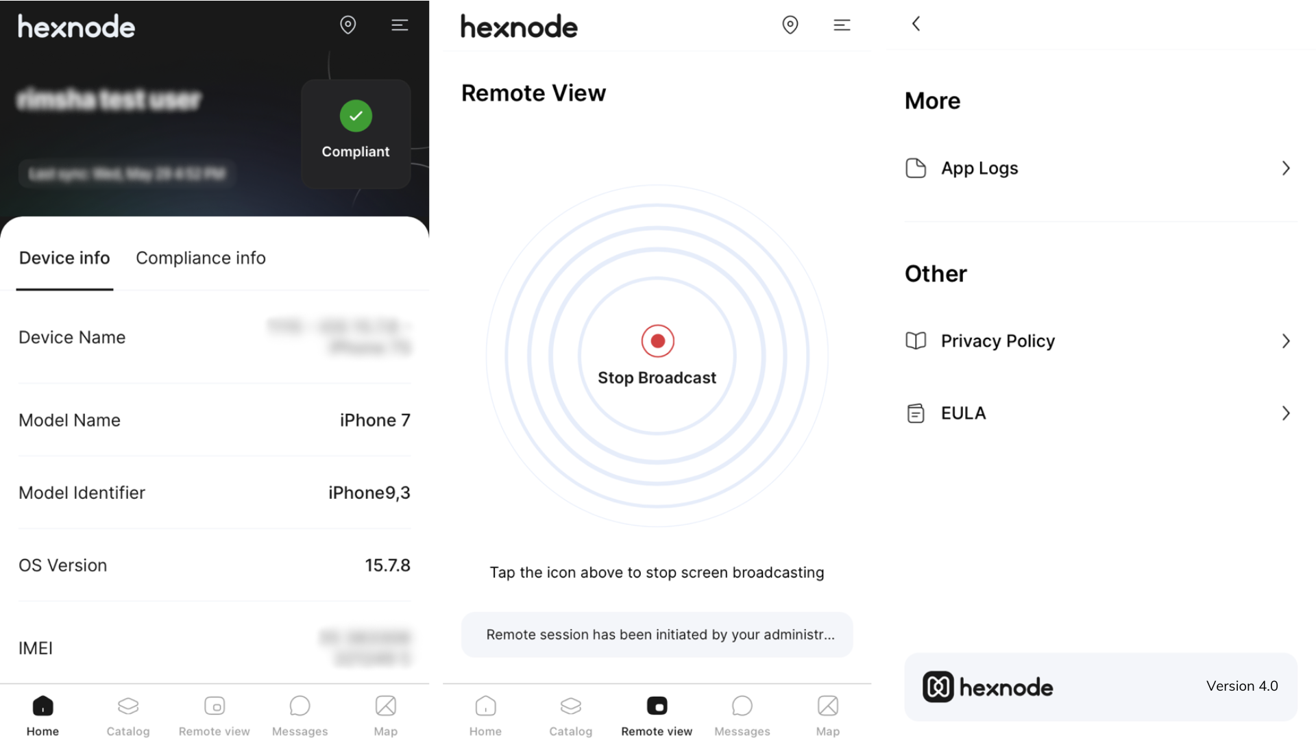 The new Hexnode UEM app for iOS