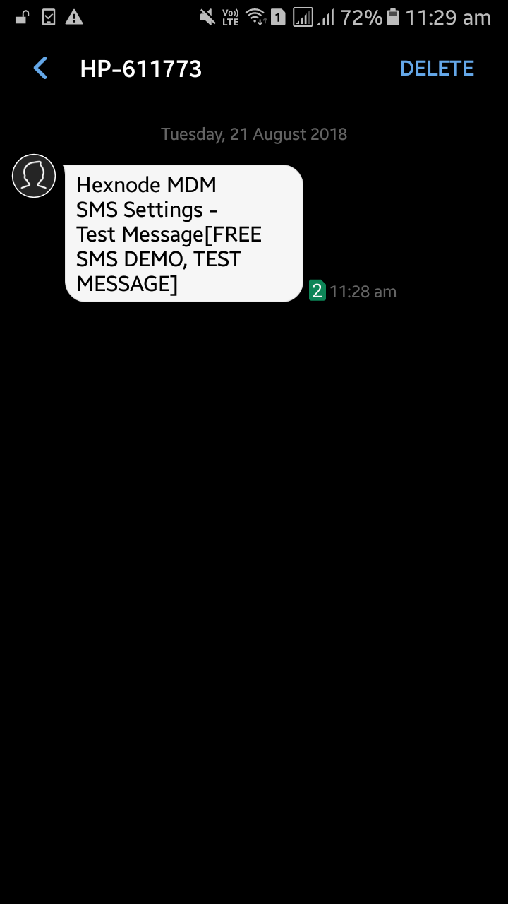 SMS integration