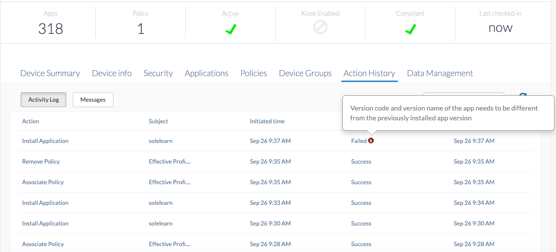 How to downgrade apps on your Android devices? - Hexnode Help Center