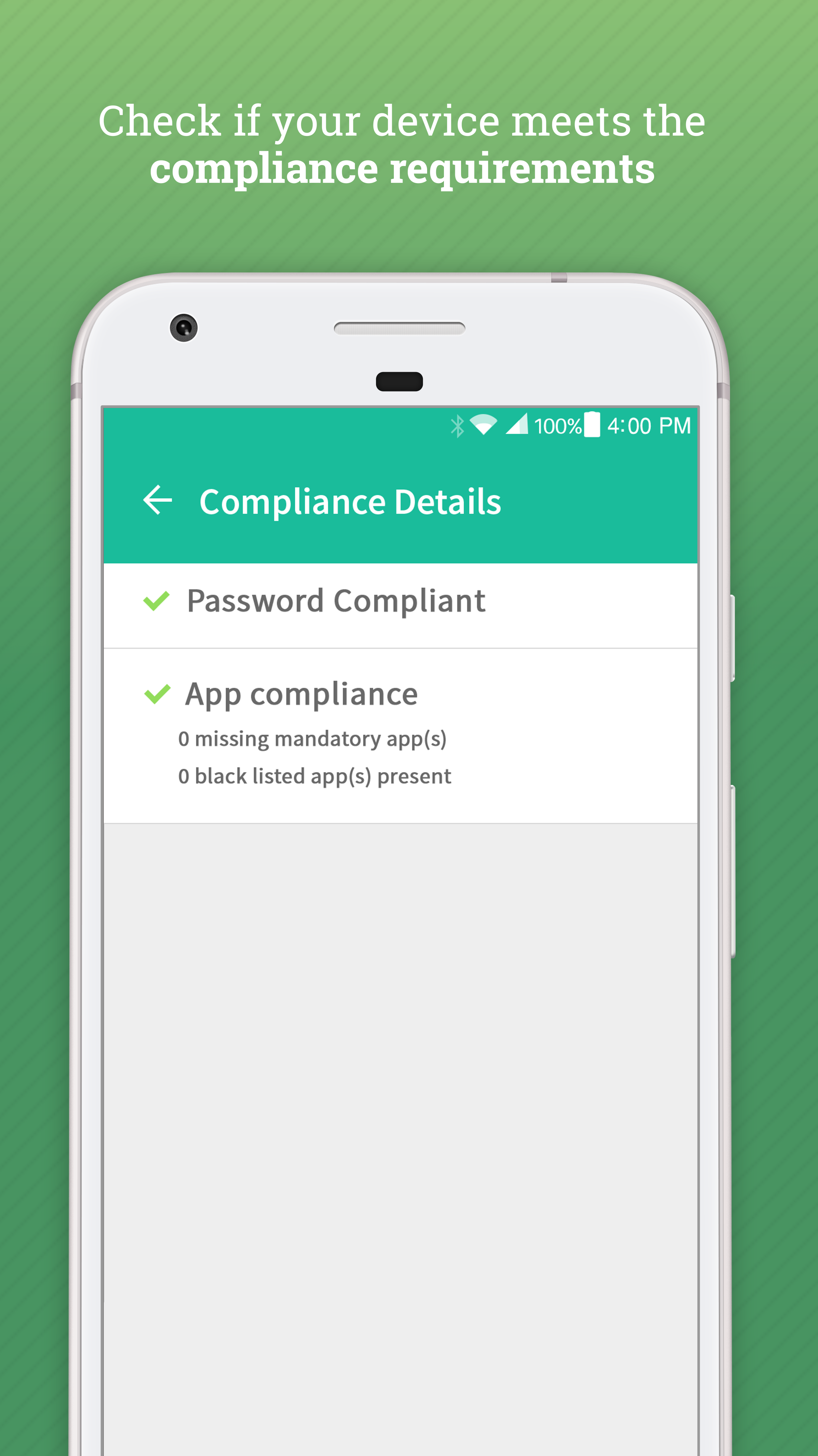 View Compliance Details in Hexnode MDM app