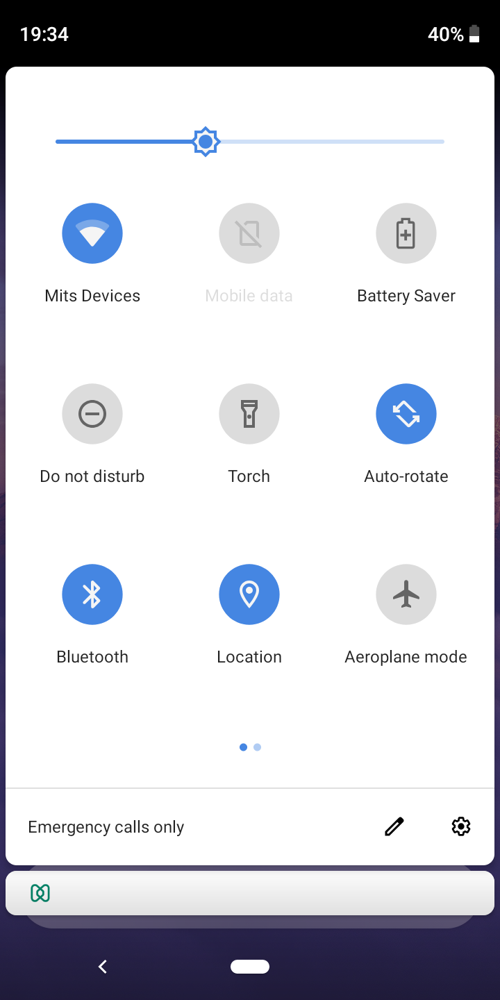 Location services on Android device