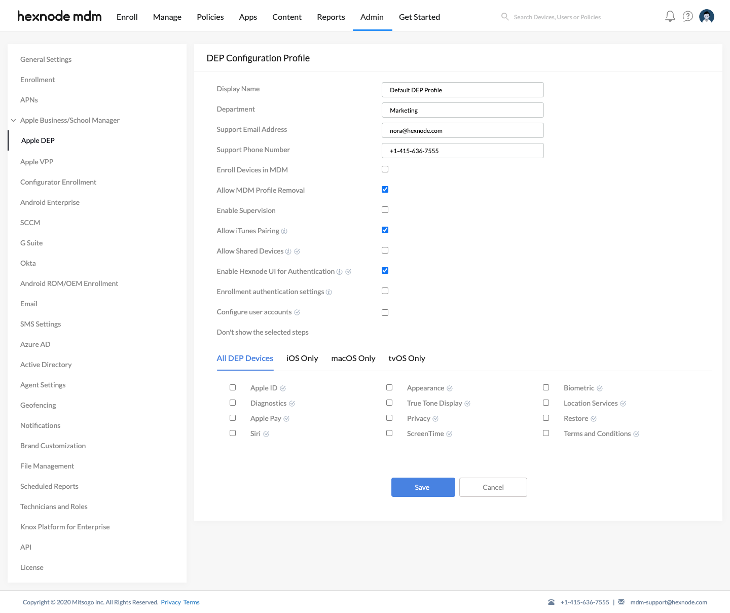 How to make MDM profile non-removable on iOS devices - Hexnode Help Center