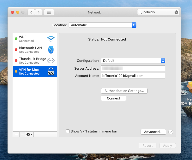 setup a vpn on a mac