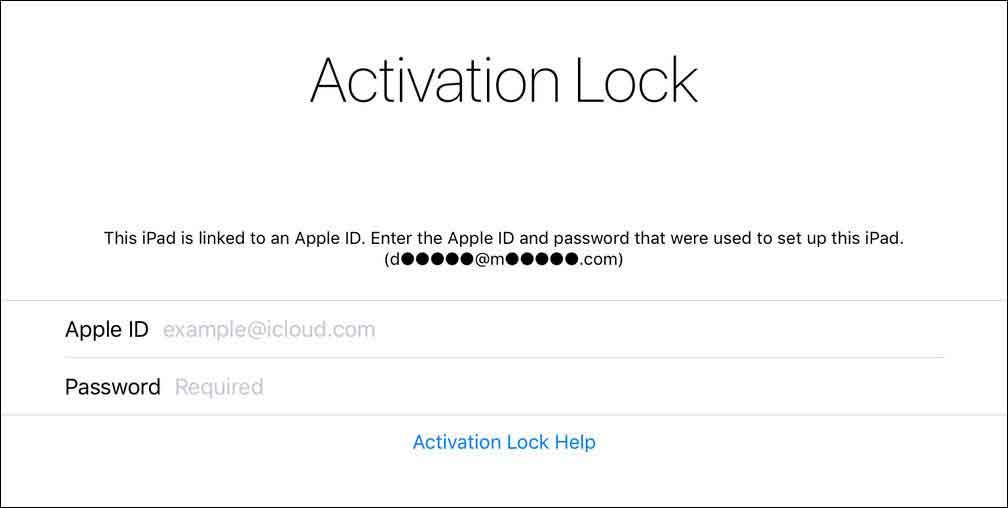 bypass activation lock with Apple ID and password on locked devices