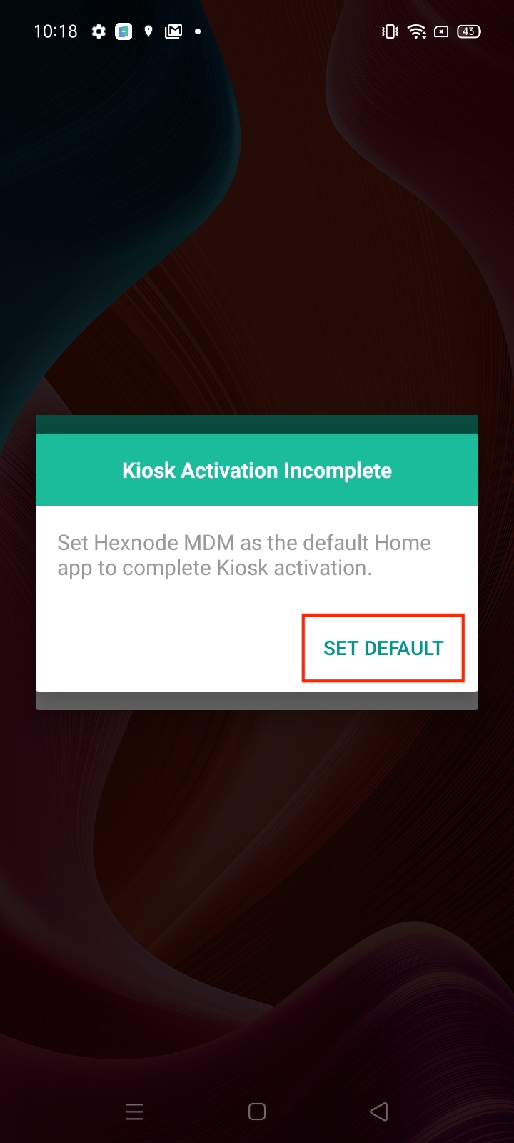 Complete multi app kiosk mode activation on devices enrolled as Device Admin 