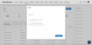 Script to create a new folder and add shortcut on Windows remotely executed successfully from Hexnode.