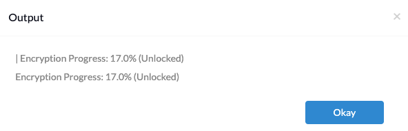 Get FileVault encryption progress for macOS 10.13 and later.