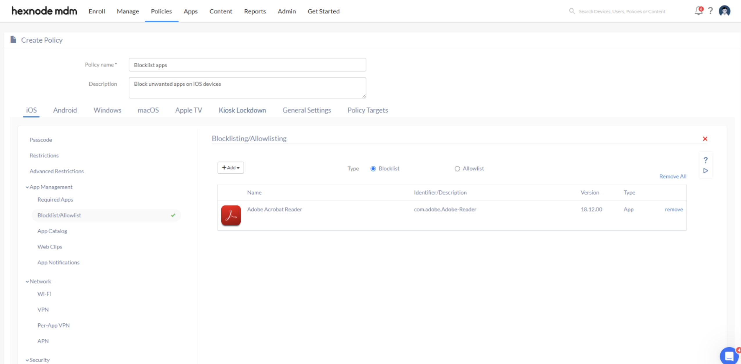 Blocklist apps on iOS Blocklist apps to prevent unwanted apps on iOS
