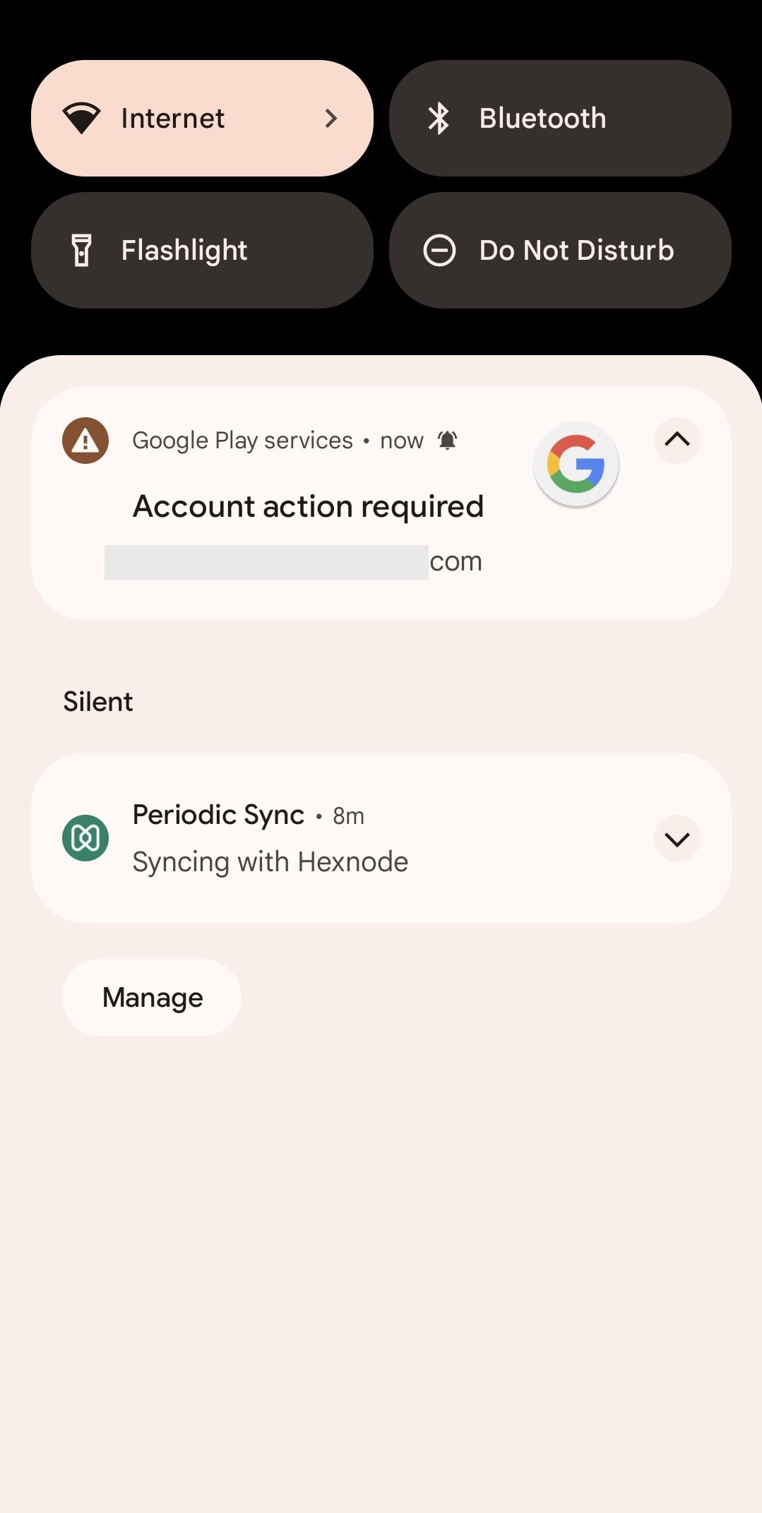 Blocked package error