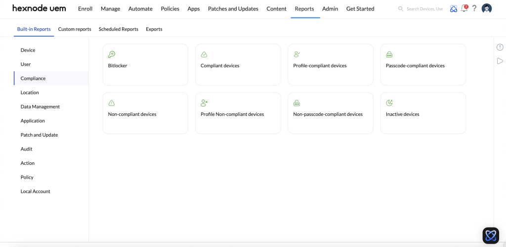 Compliance Reports in Hexnode.