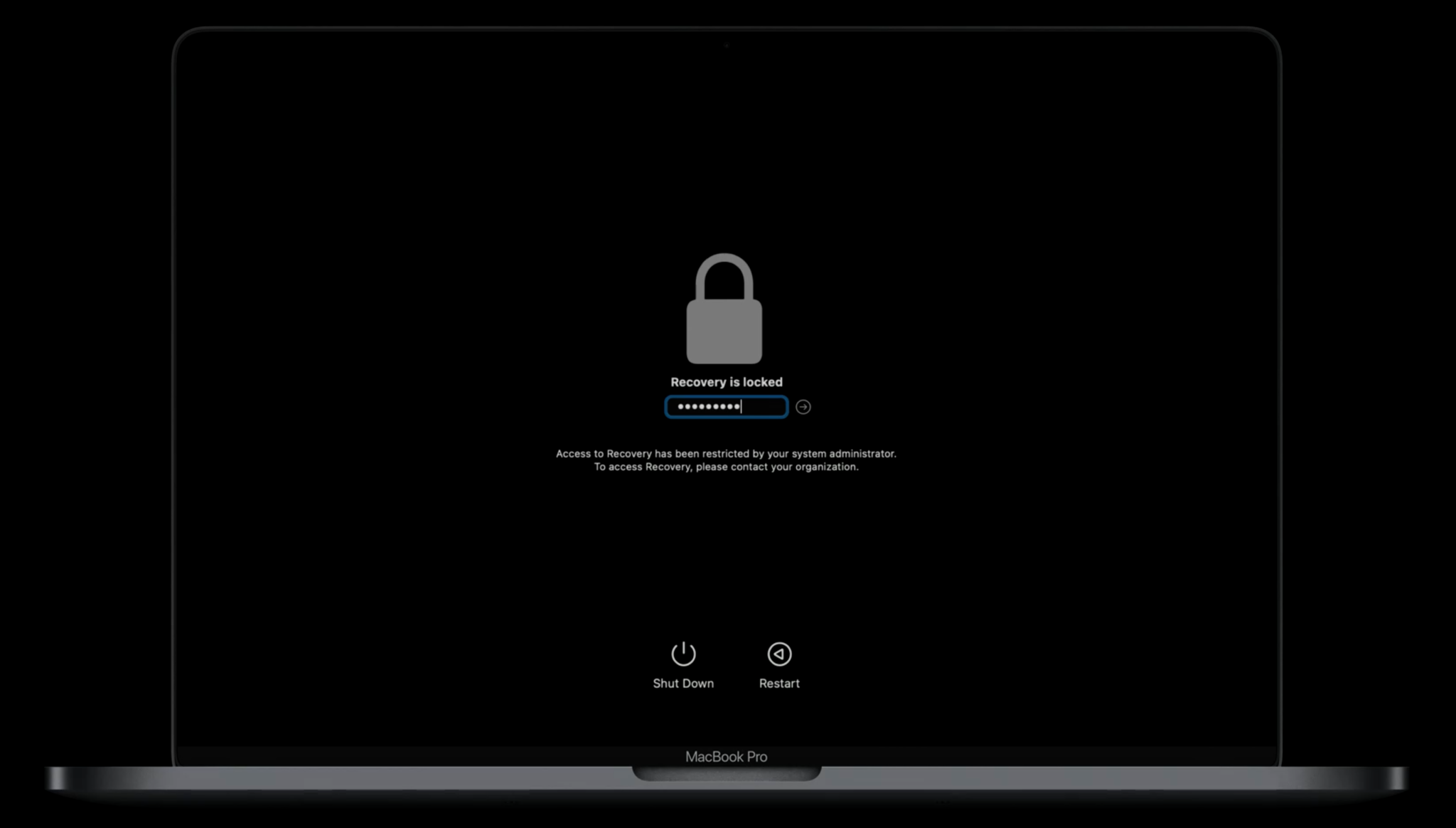 Firmware password prompt on macOS devices with Silicon processor Firmware/Recovery lock password prompt on macOS devices