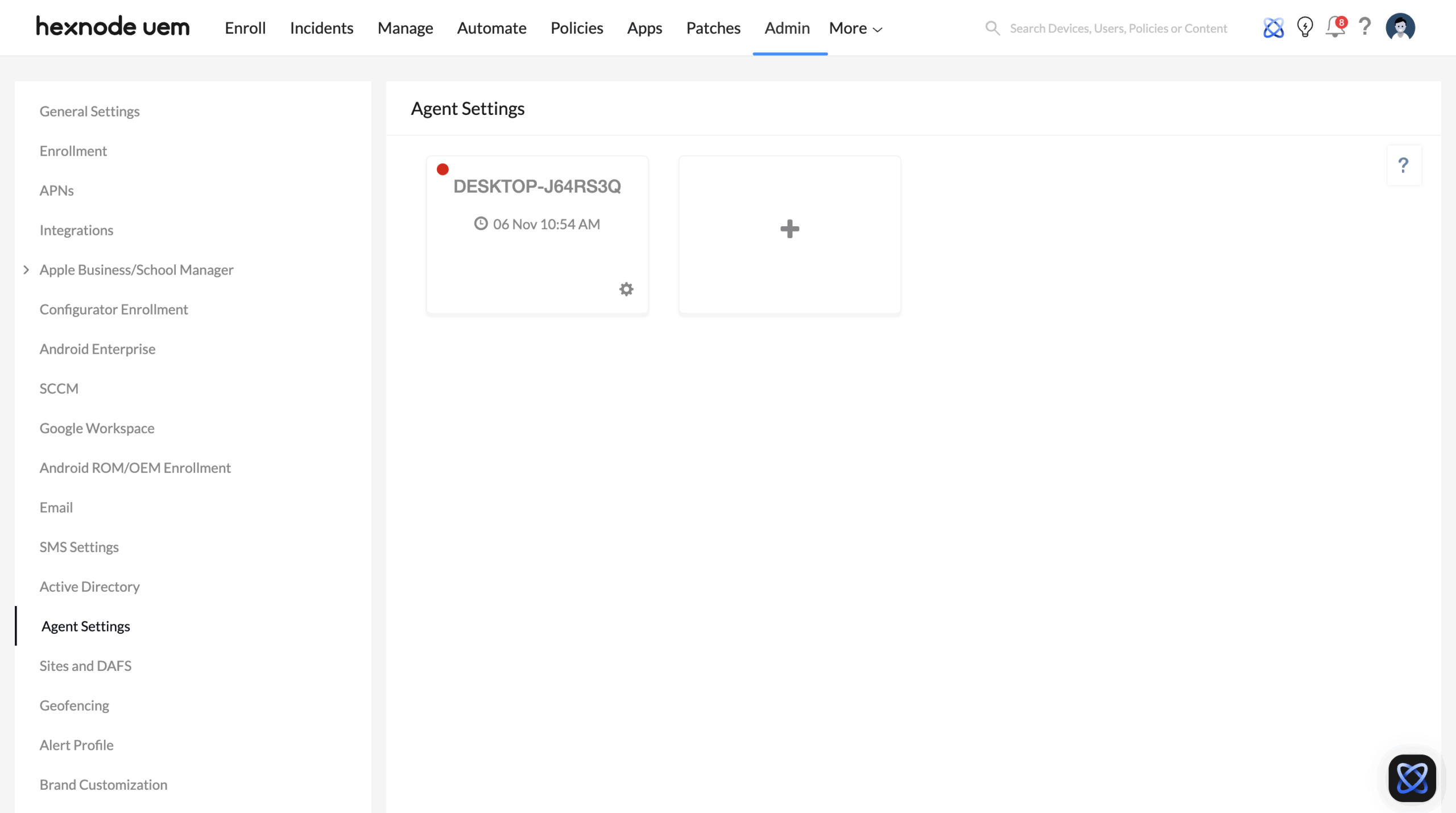 Agent Settings for Microsoft Active Directory integration with Hexnode MDM Manage the Agent Settings for Microsoft Active Directory integration with Hexnode MDM