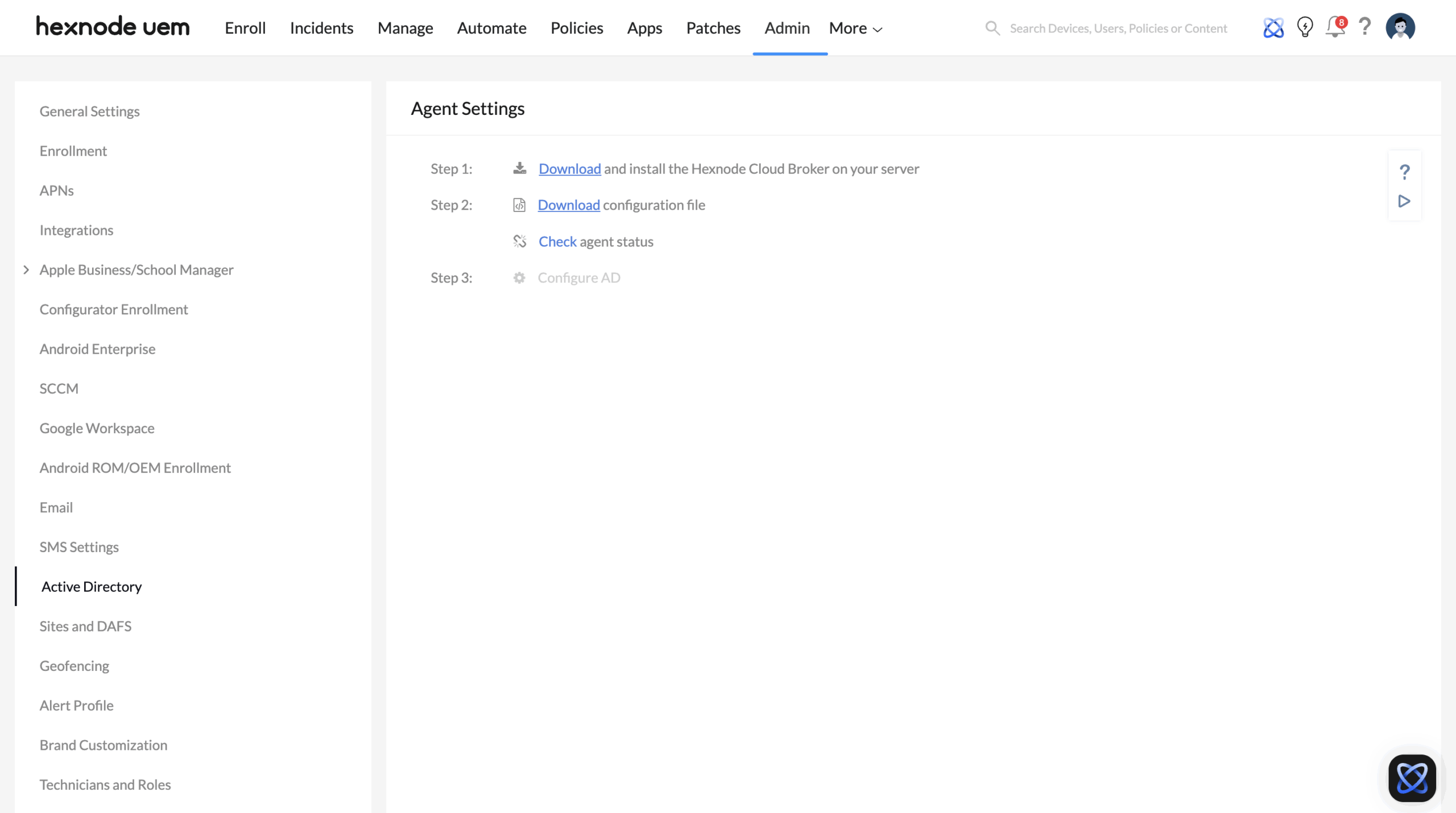 Microsoft Active Directory integration with Hexnode MDM Configuring Microsoft Active Directory integration with Hexnode MDM