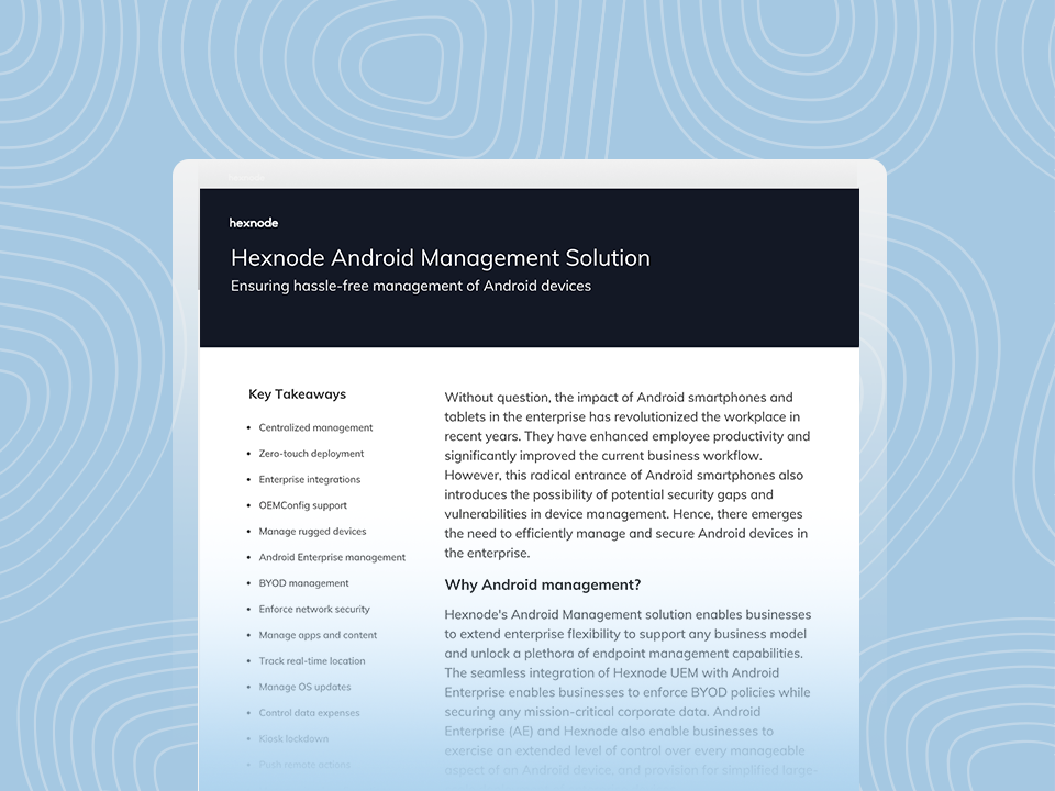 hexnode-android-management-solution