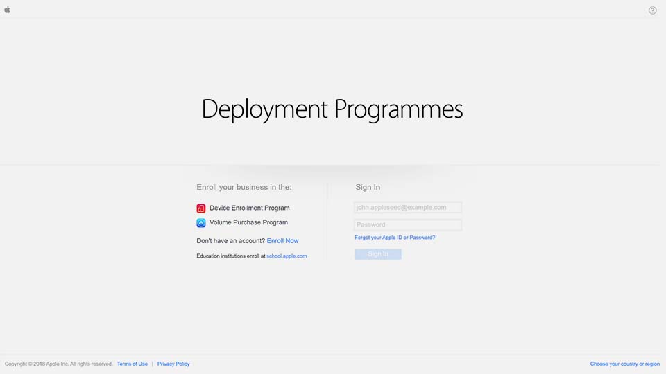 Configure DEP in Apple Deployment portal and enroll devices in Hexnode