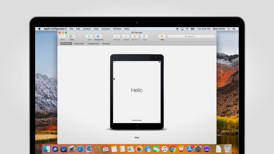 How to supervise an iOS device using Apple Configurator?