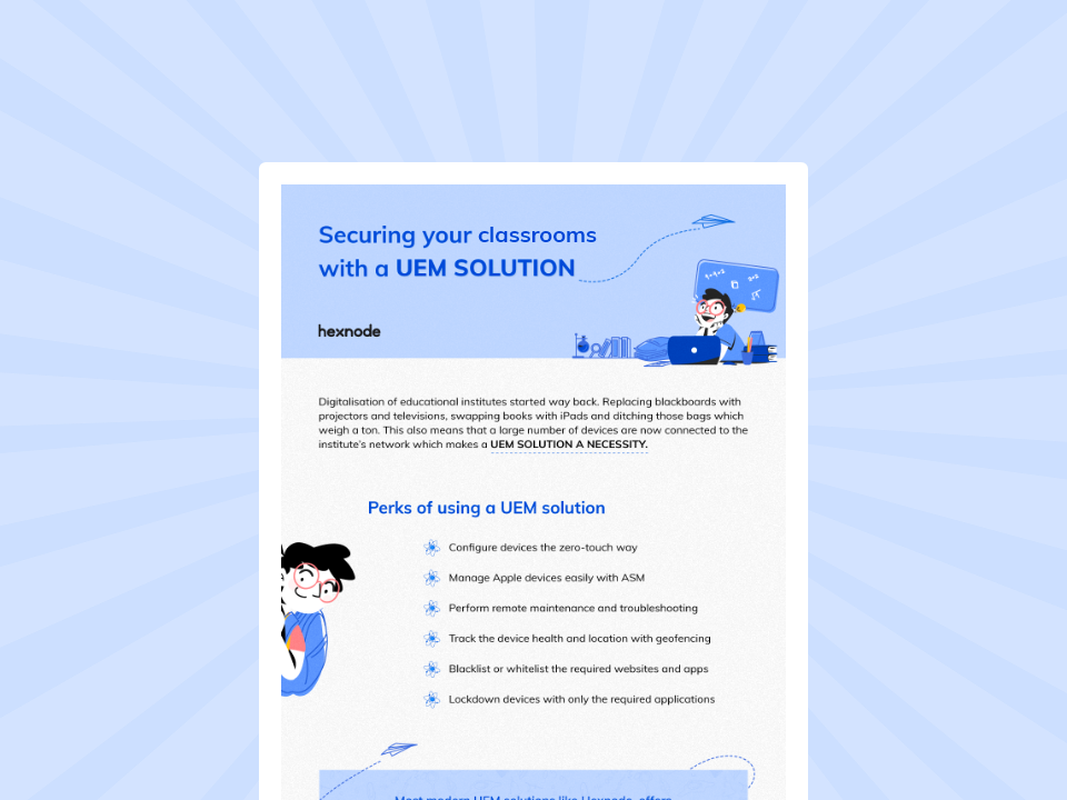 Securing your classrooms with a UEM solution