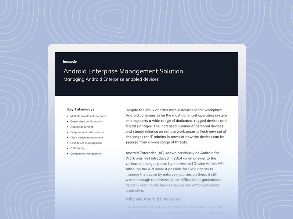 hexnode-android-enterprise-management-solution