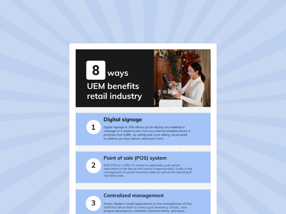 8 ways UEM benefits the retail industry