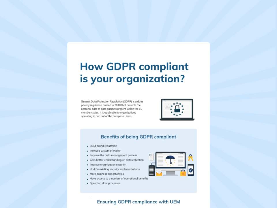 How GDPR compliant is your organization