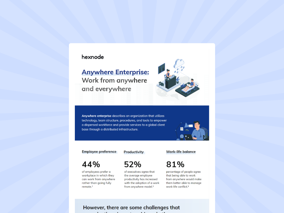 Anywhere Enterprise: Work from anywhere and everywhere