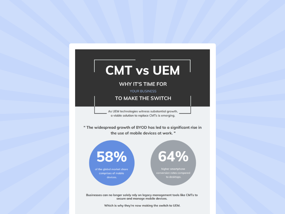 CMT vs UEM: Why it's time for your business to make the switch