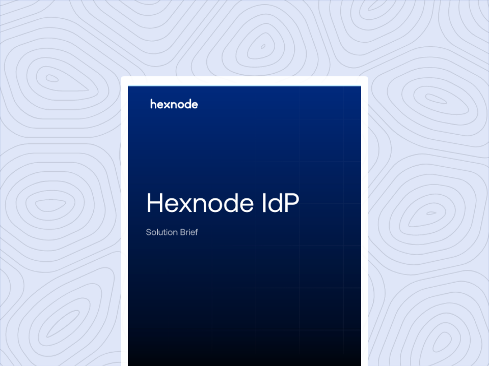 Hexnode IdP Solution brief